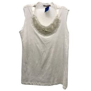 Julie's Closet Embellished Collar Tank Top